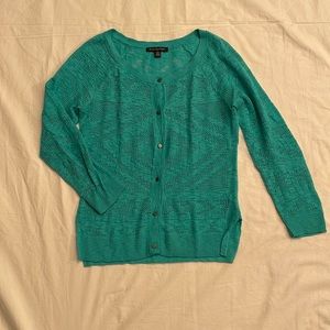 American Eagle turquoise knit cardigan